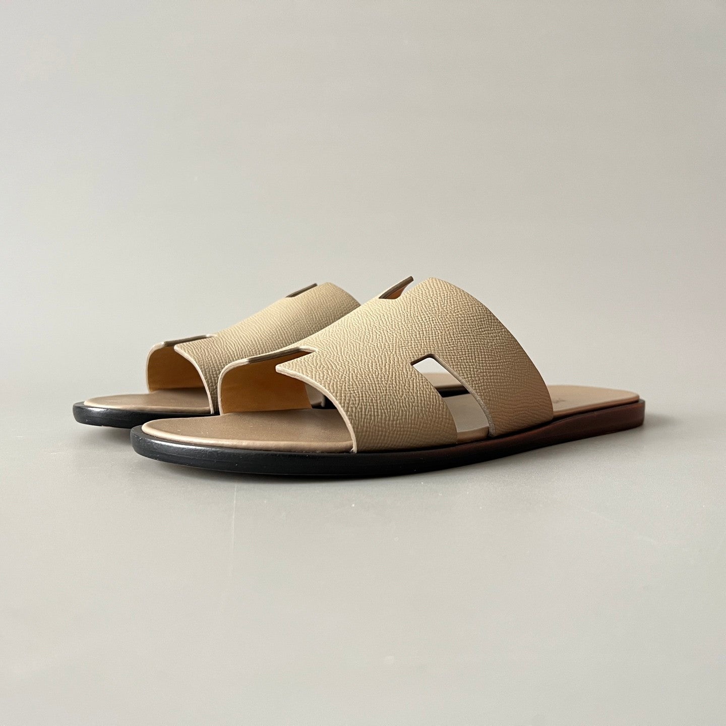 Hermes Men's And Women's Spring/summer Fashion Casual Round Toe Slip On Flat Sandals Woven Canvas Sandals Shoes #78416