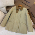 Burberry Women's Fashion Casual Solid Color Lapel Single Breasted Regular Fit Long Sleeve Jacket #79198