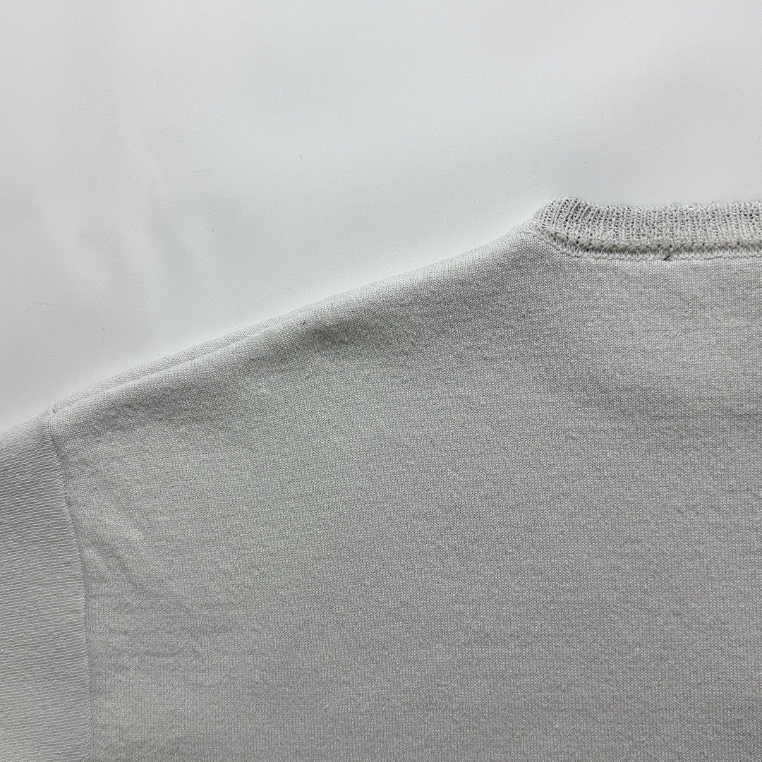 Balenciaga Men's 3B Sports Icon Ski Crewneck in White Black #334344