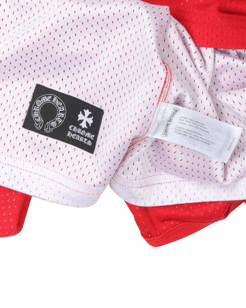 Chrome Hearts Men's And Women's Spring/Summer Graffiti Print Red Mesh Sports Sleeveless Tank Top Vest #98425