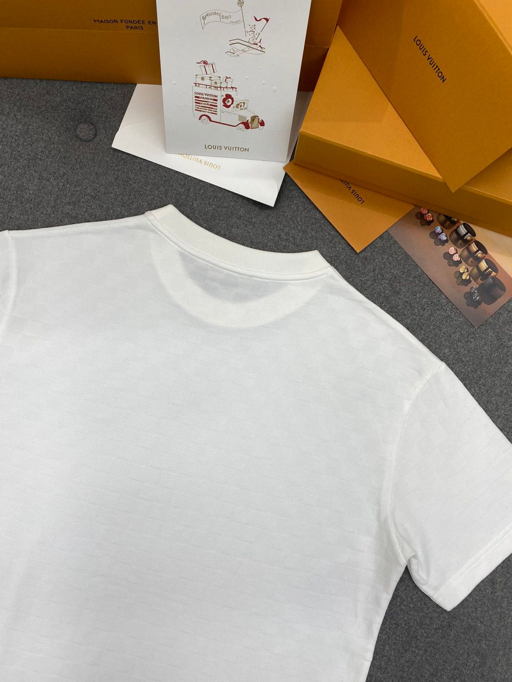 Louis Vuitton Men's Summer Solid Color Letter Logo Round Neck Cotton Short Sleeve T-Shirt #75784