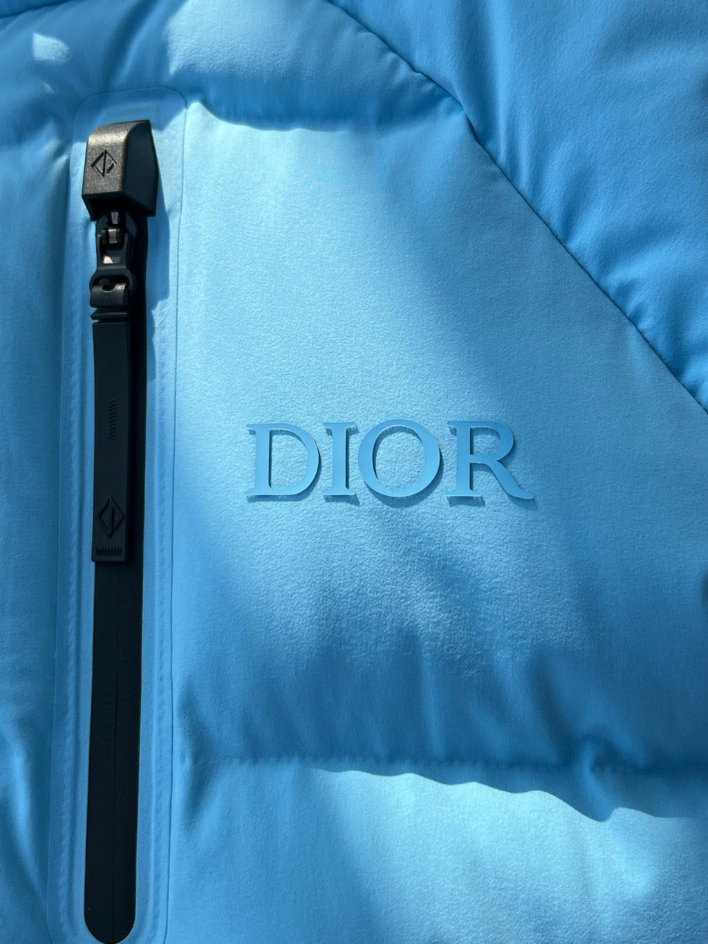 Dior x Descente x Peter Doig Light Blue Puffer Coat #334553