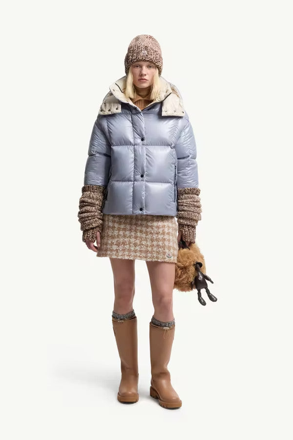 Moncler Men's & Women's Parana Series Solid Color Minimalist Logo Zipper Hooded Short Down Jacket #81597