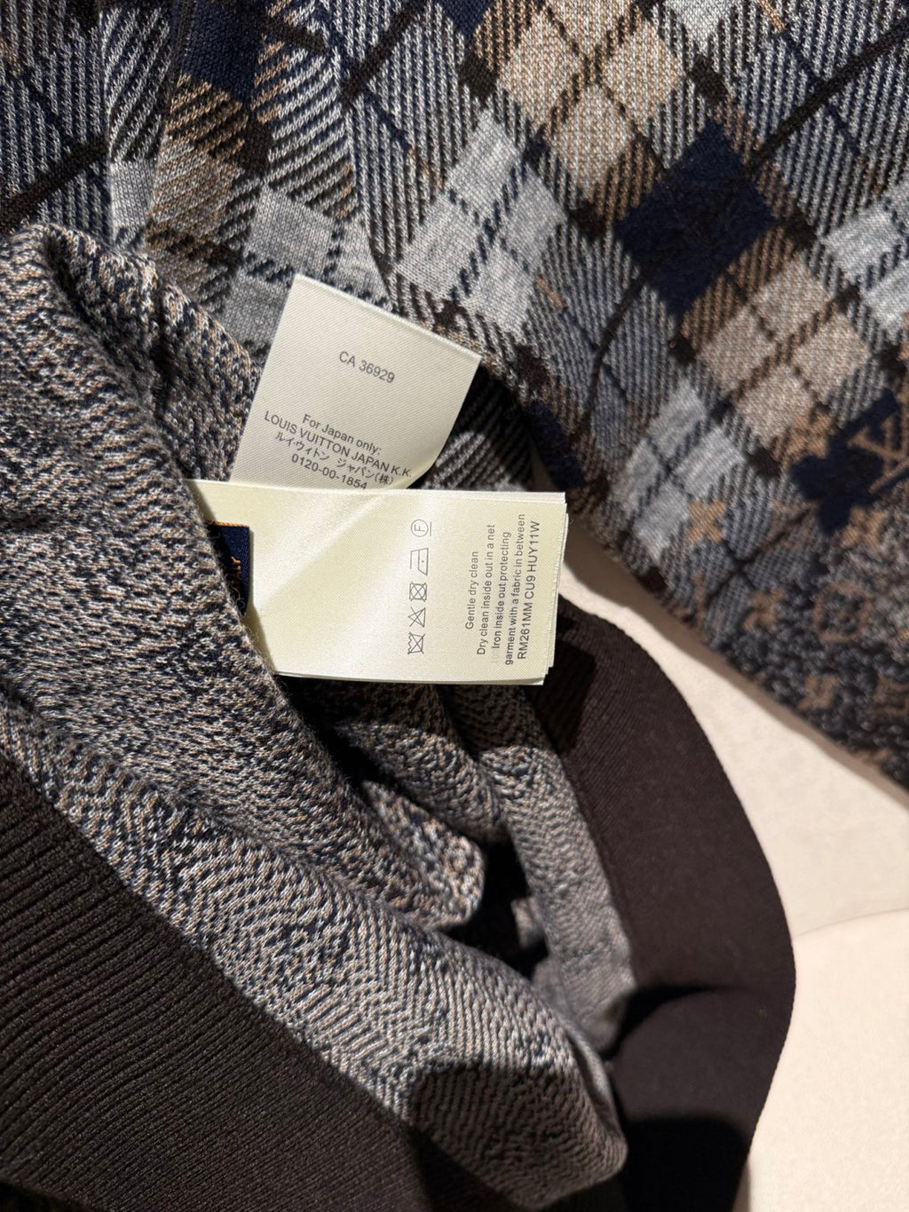 Louis Vuitton Monogram Faded Plaid Hoodie #337090