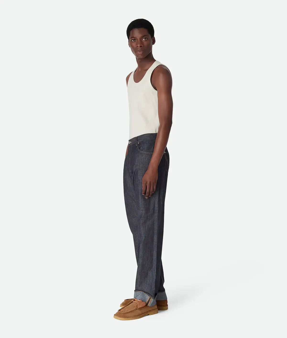 Bottega Veneta Rinsed Wide Leg Jeans #375490