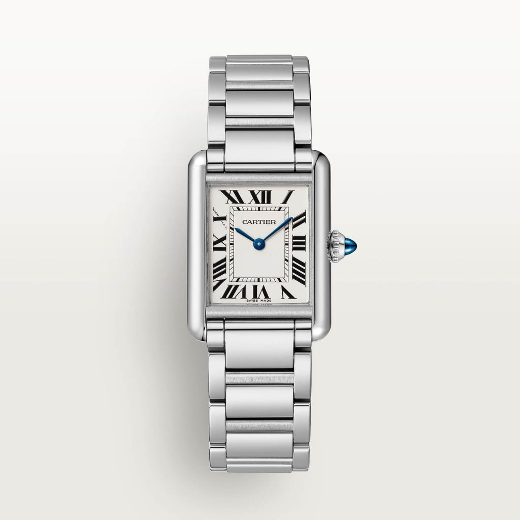 Cartier Tank Must Men's and Women's Solid Color Stainless Steel Quartz Watch #77666