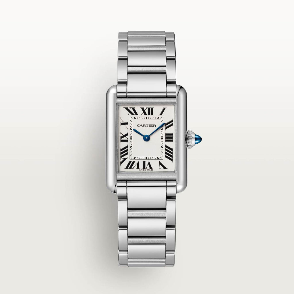 Cartier Tank Must Men's and Women's Solid Color Stainless Steel Quartz Watch #77666