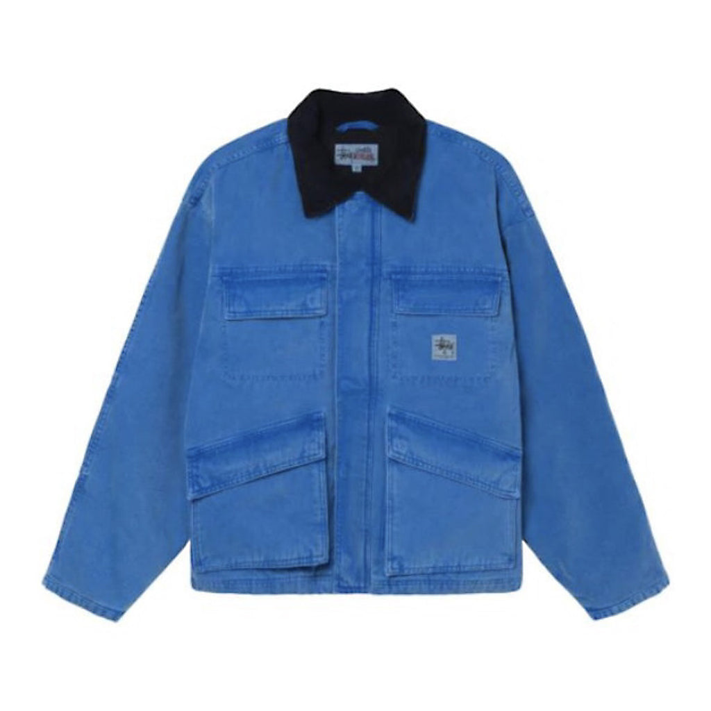 Stussy Men's Autumn and Winter Solid Color Pocket Zipper Warm Workwear Long Sleeve Jacket #73616