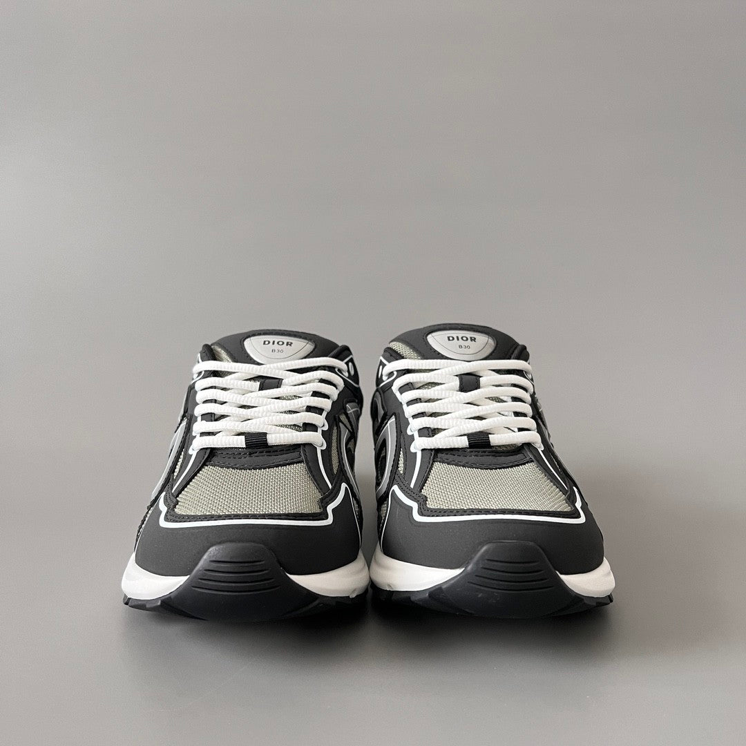 Dior B30 Men's and Women's Alphabet Print Lace Up Low Top Casual Sneakers Shoes #77143
