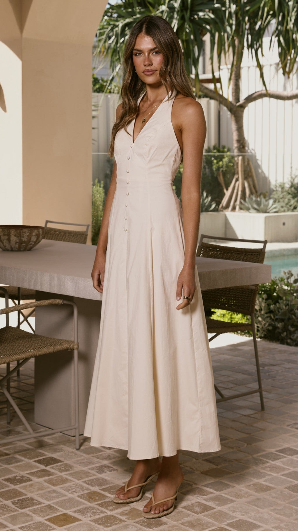 Kaia Maxi Dress - Vanilla