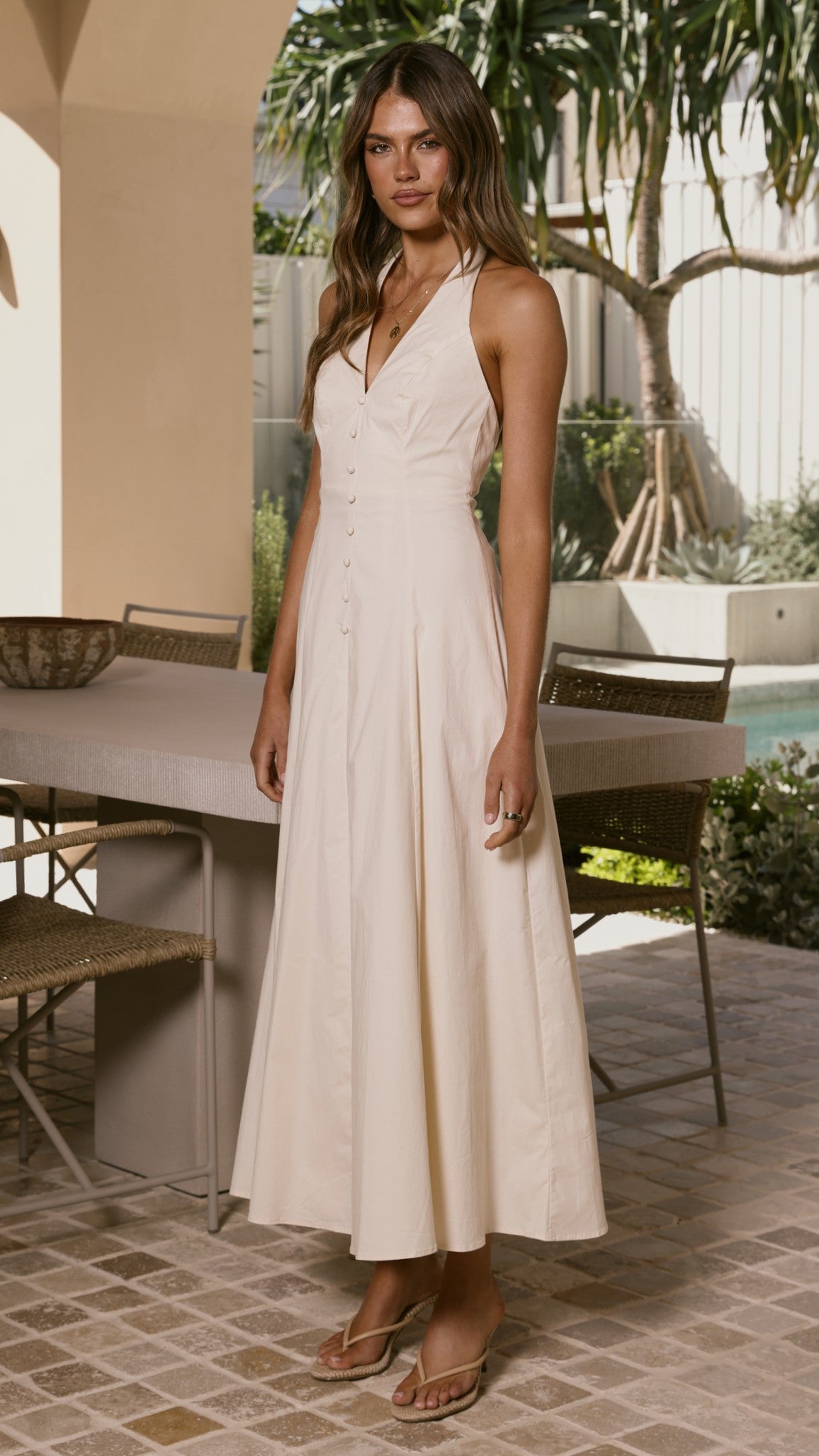 Kaia Maxi Dress - Vanilla