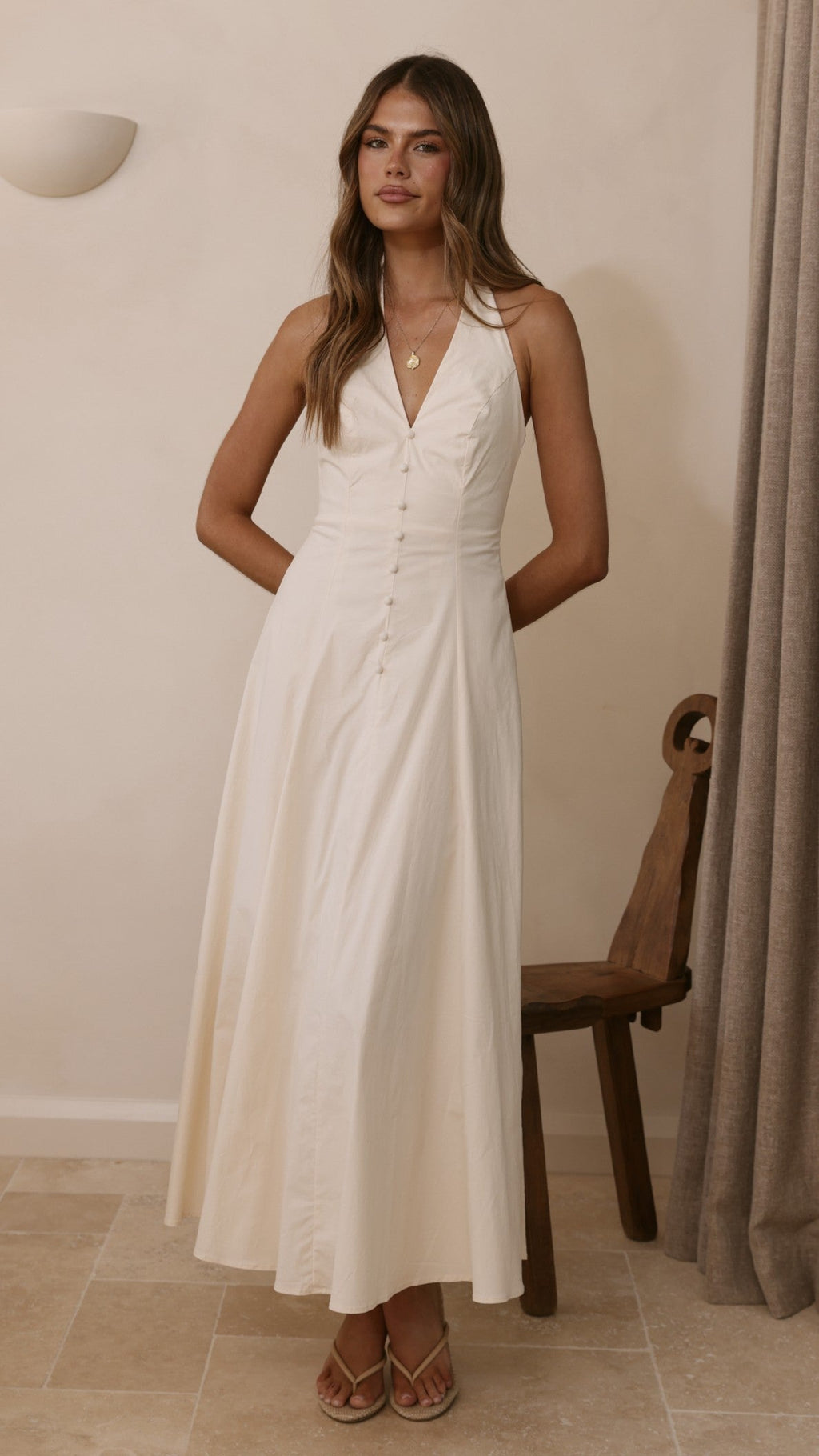 Kaia Maxi Dress - Vanilla