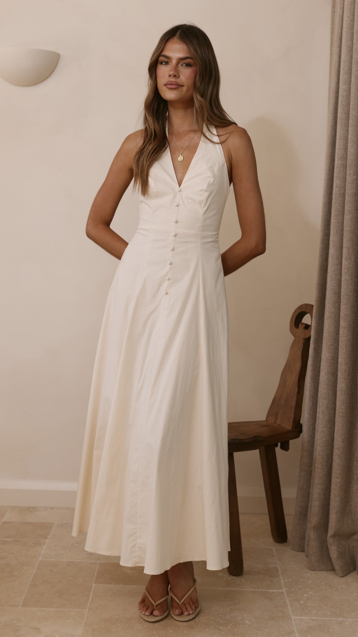 Kaia Maxi Dress - Vanilla