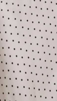 Zada Bow Maxi Dress - Cream/Black Polka Dot