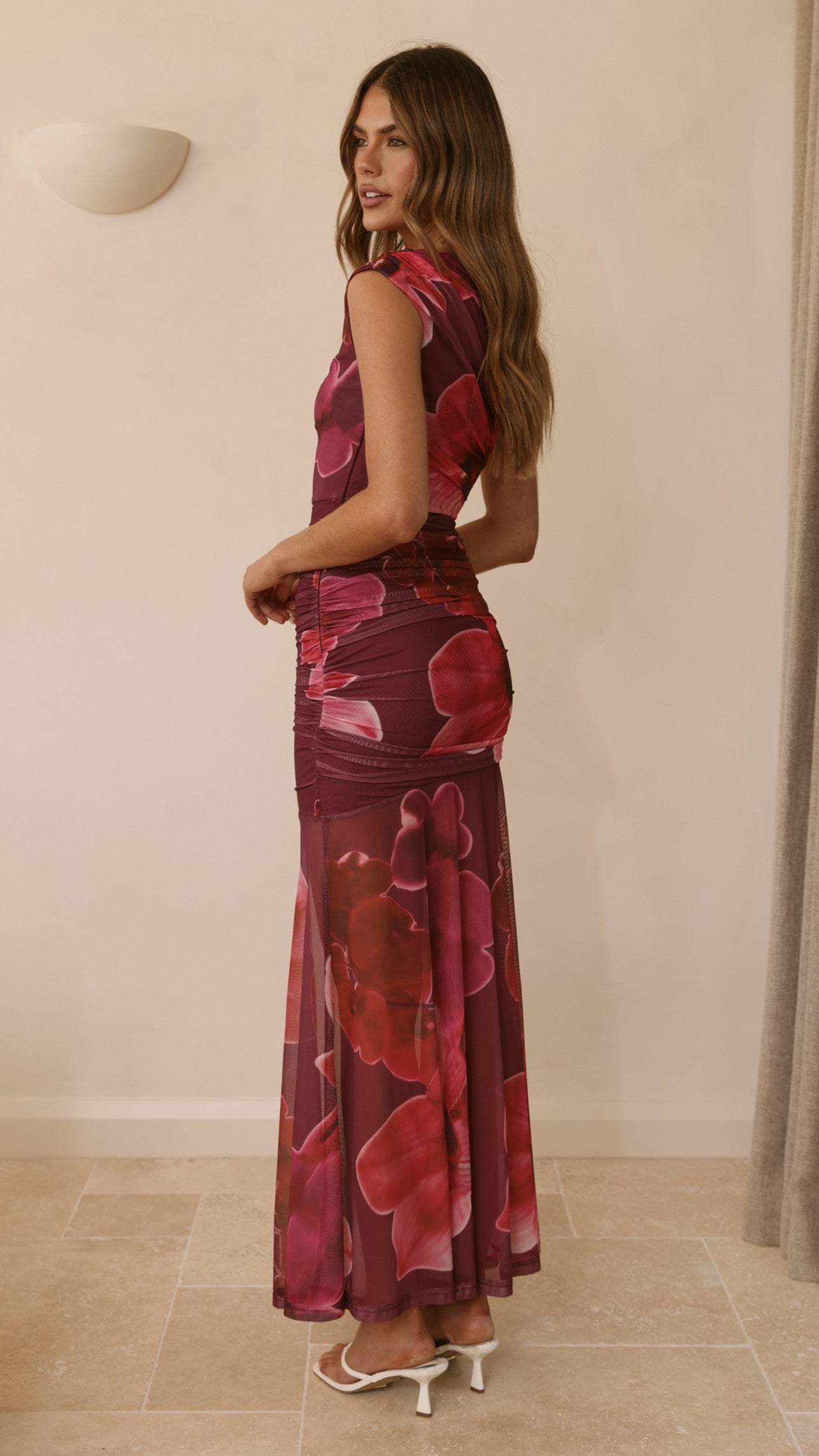 Delara Maxi Dress - Fuchsia