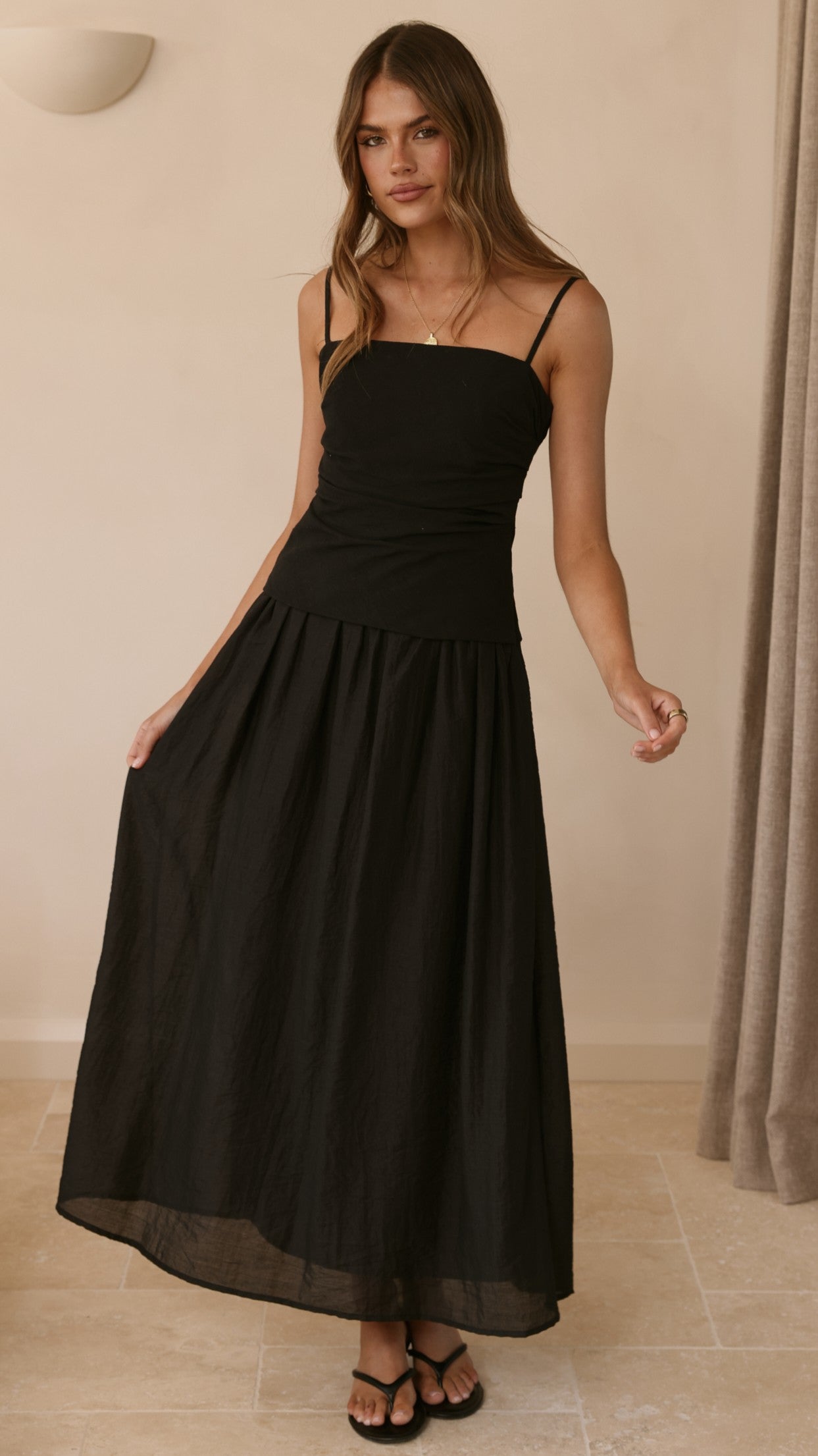 Valentina Maxi Dress - Black