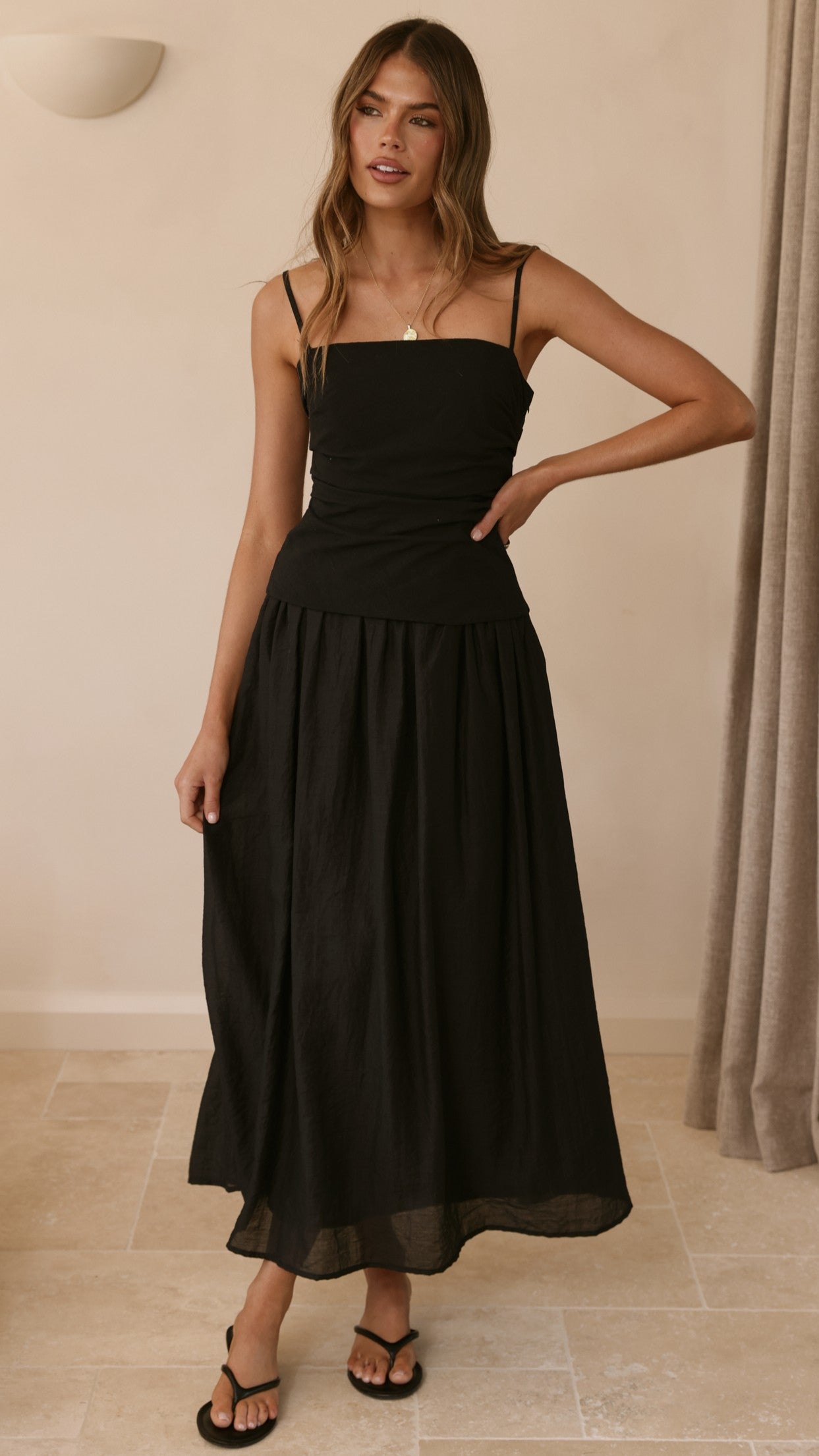 Valentina Maxi Dress - Black