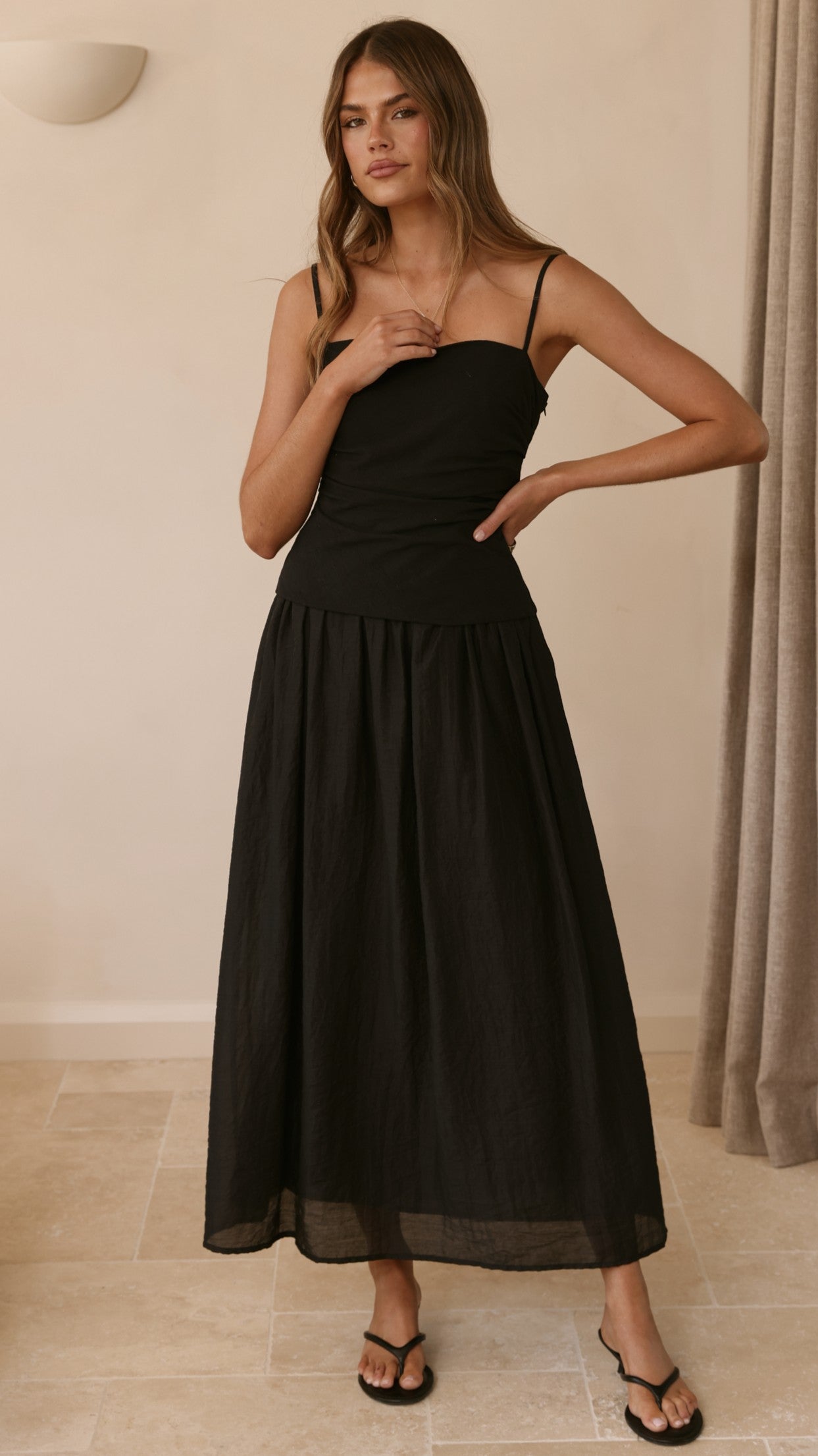Valentina Maxi Dress - Black