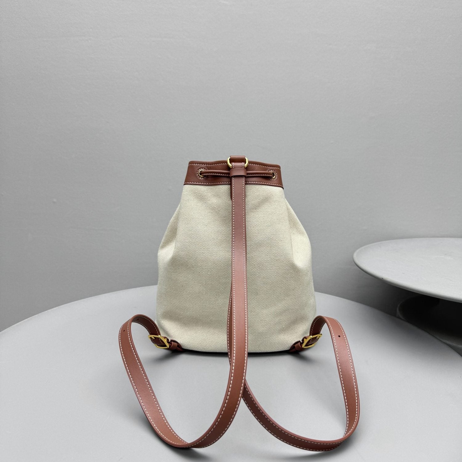 Loro Piana Women's Solid Color Adjustable Shoulder Strap Extra Drawstring Shoulder Bag Bags #76521
