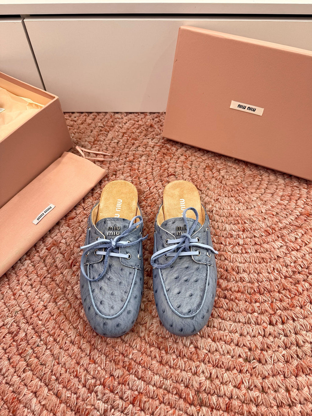 MiuMiu Mesh Mary Jane Shoes #383828