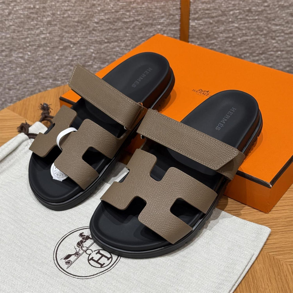 Hermes Women's Autumn and Winter Pure Color Suede Leather Casual Fashion Sandal Mop Shoes #77294