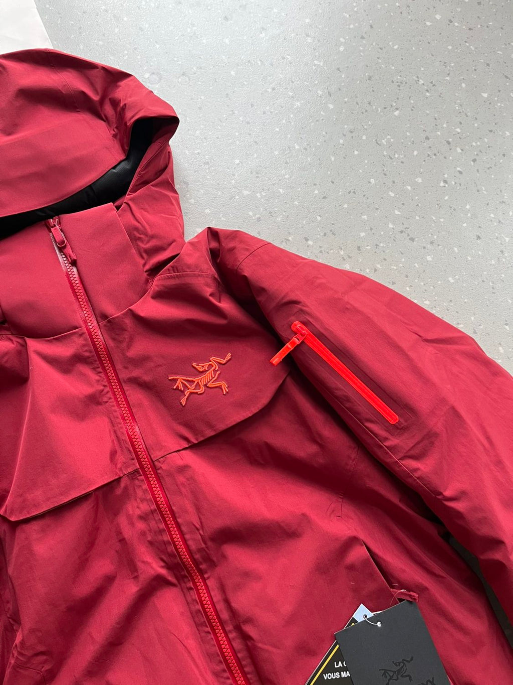 Arcteryx Autumn And Winter Solid Color Zipper Waterproof Windproof Long-Sleeved Hooded Jacket #74667