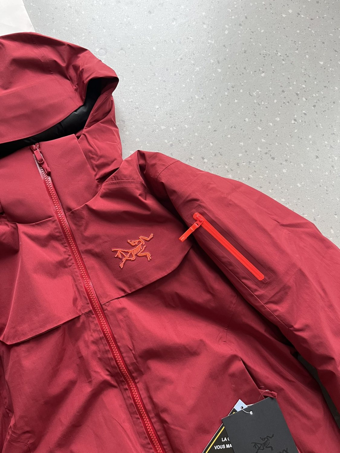 Arcteryx Autumn And Winter Solid Color Zipper Waterproof Windproof Long-Sleeved Hooded Jacket #74667