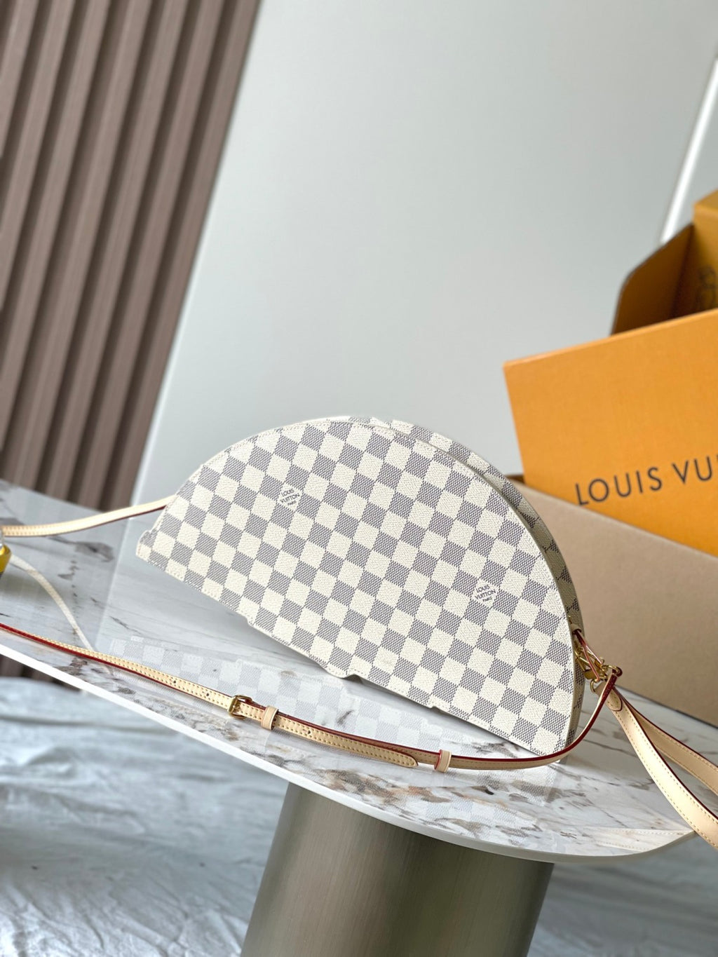 Louis Vuitton Lv Fan Handbag Canvas Men's Women's Summer Trendy Temperament Clutch  Bag Bags #76856
