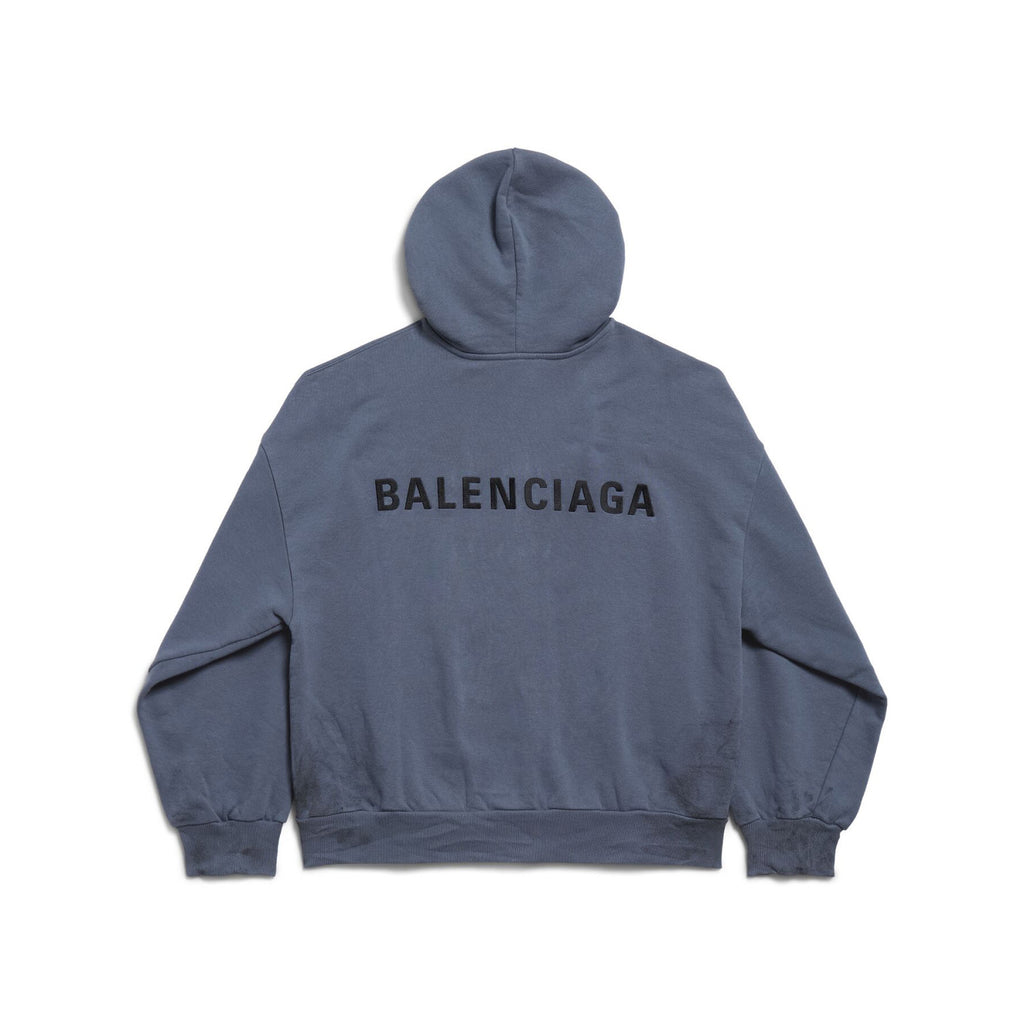 Balenciaga Men's Spring/Fall Fashion Casual Hooded Zipper Sweatshirt Jacket with Embroidered Letters Jacket #78815