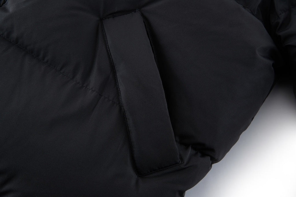 Balenciaga X Adidas Men's Winter Black Logo Print Stand Collar Puffer Down Jacket #73539