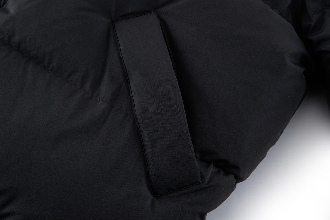 Balenciaga X Adidas Men's Winter Black Logo Print Stand Collar Puffer Down Jacket #73539