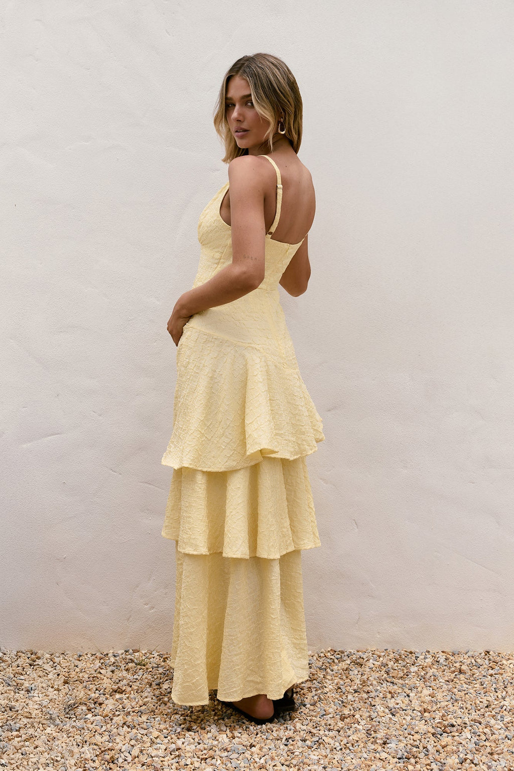 Oh Sunflower Dreams Maxi Dress Yellow