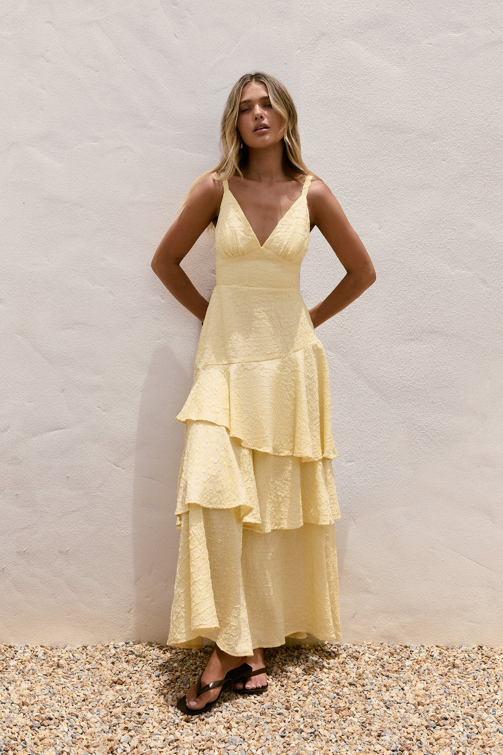 Oh Sunflower Dreams Maxi Dress Yellow