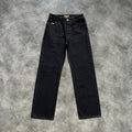 Corteiz Chainstitch Denim Baggy Jeans Washed Black