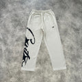 Corteiz Large Print Straight Pants Beige
