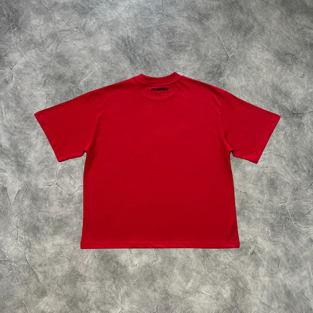 Mertra Three Dimentional 3D T-Shirt Red