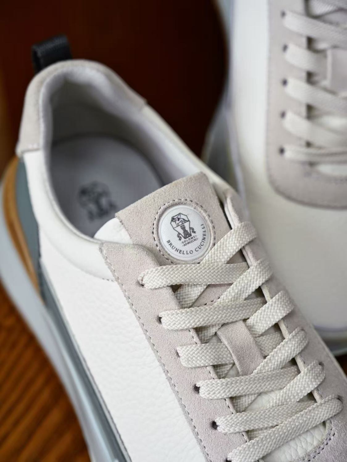 Brunello Cucinelli Men's Leather Sneakers #387382