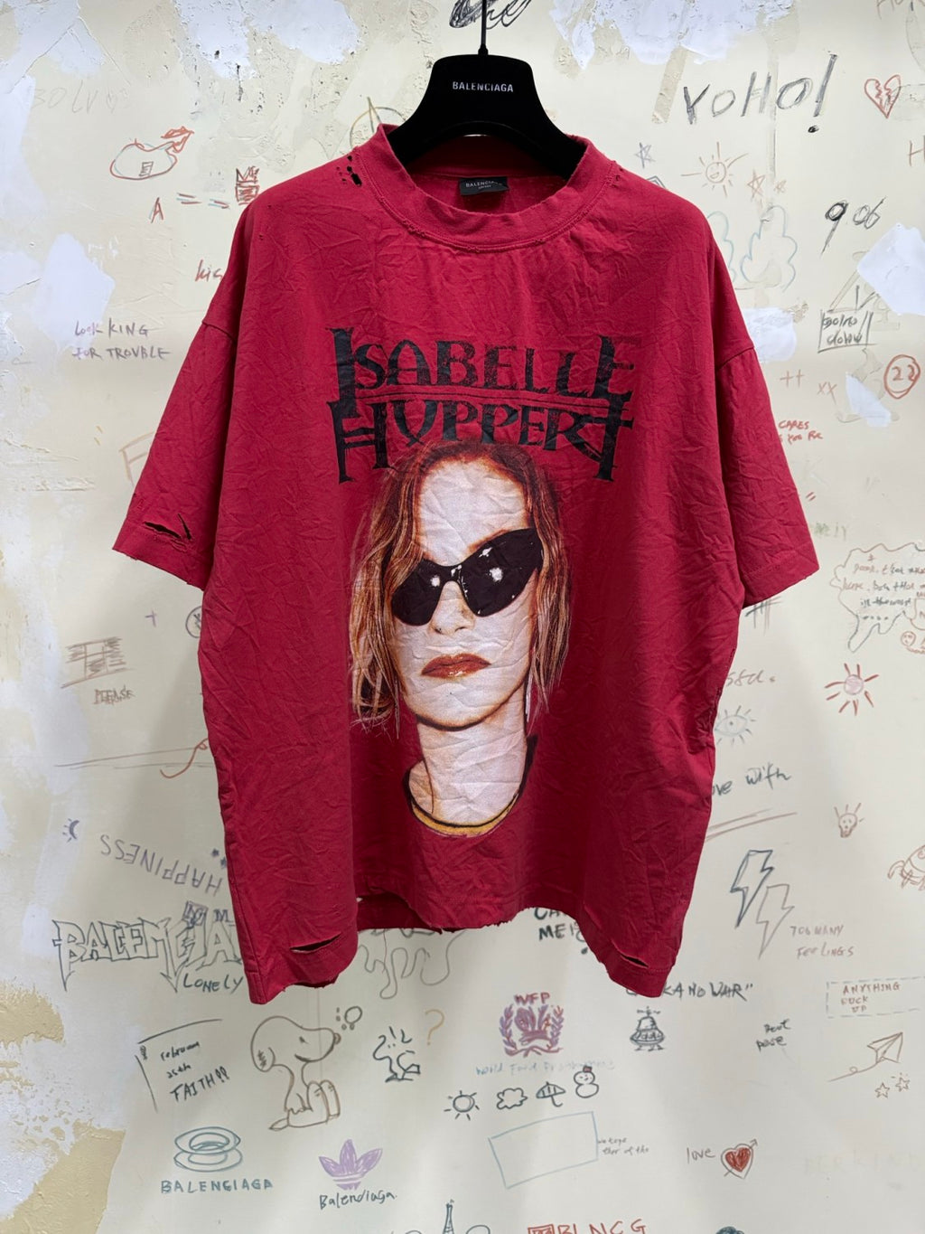 Balenciaga Men Women Isabelle Boxy Round Neck Solid Color Loose Summer Short Sleeve T-shirt #76596