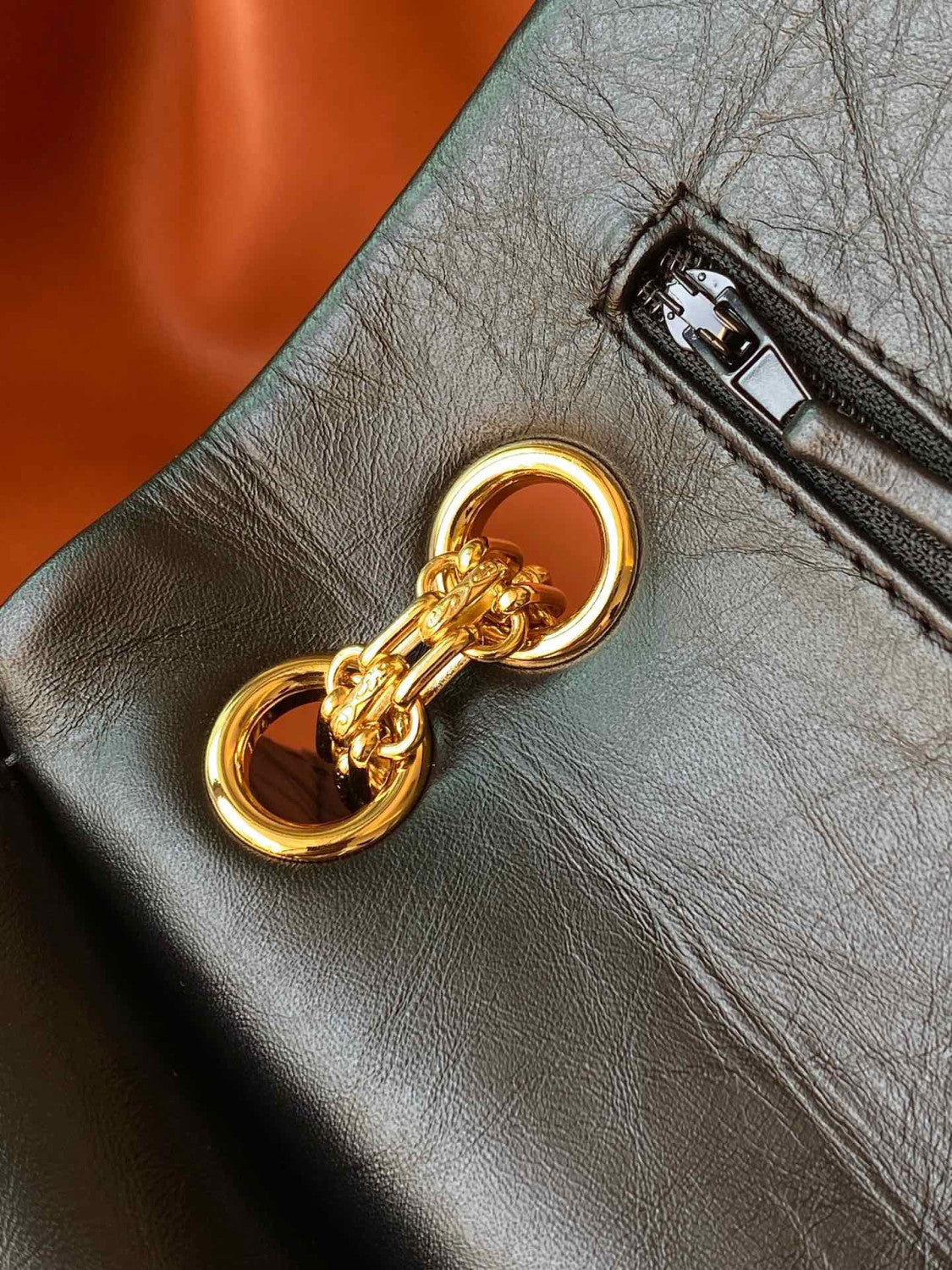 Chanel 2.55 Handbag Aged Calfskin Gold-Tone Metal #333121