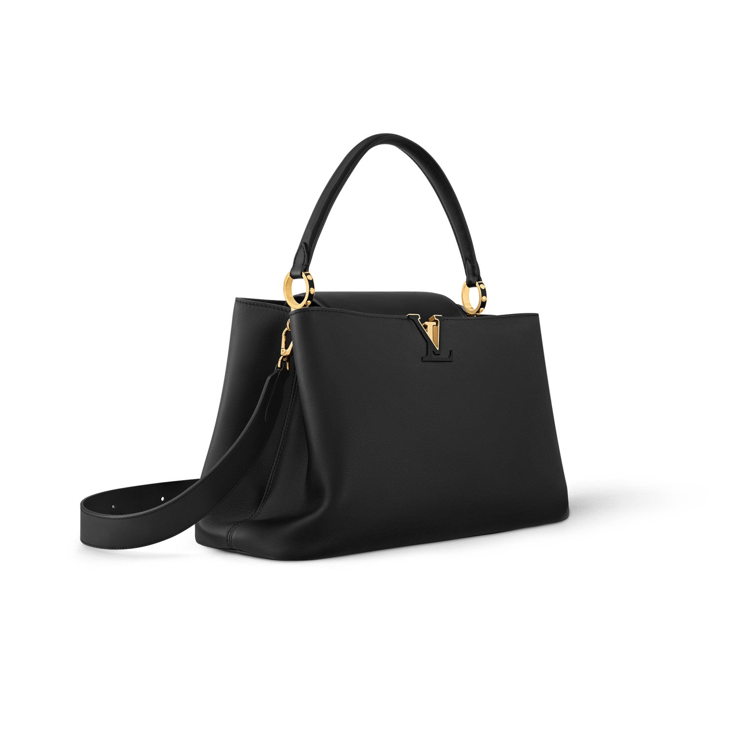 Louis Vuitton CAPUCINES SOUPLE  Women's Fashion Classic Solid-Color Leather Logo Handbag Shoulder Bag Bags M24879 #78857