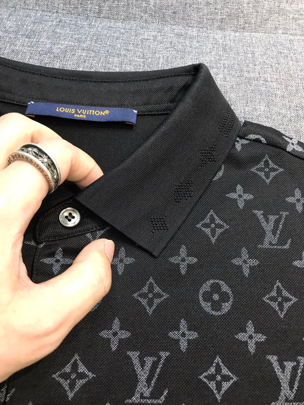 Louis Vuitton Men's Summer Gradient Logo Print Round Neck Cotton Short Sleeve T-Shirt #99789