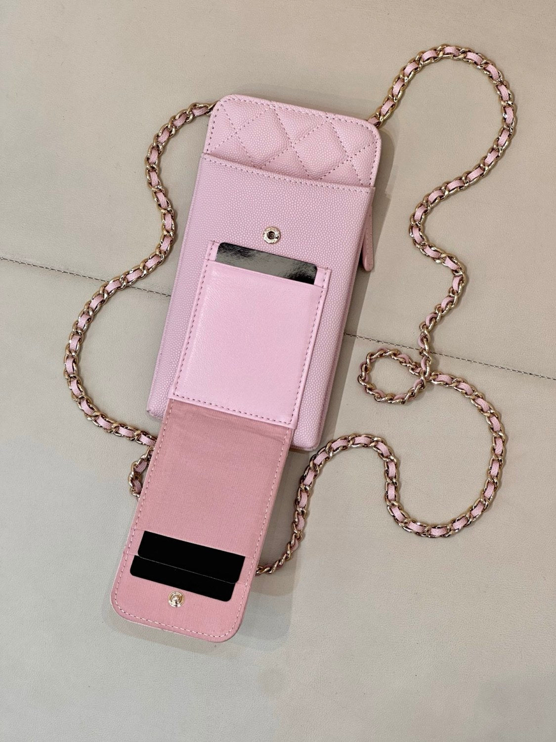 Chanel Women's Fashion Casual Leather Chain Logo Mobile Phone Bag Coin Purse Card Holder Bag Bags #78386