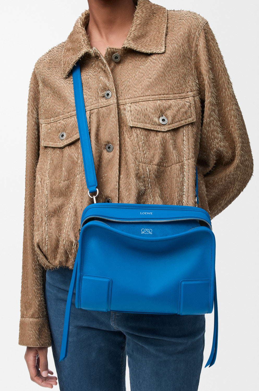 LOEWE Small Amazona 180 Bag in Soft Calfskin #380145
