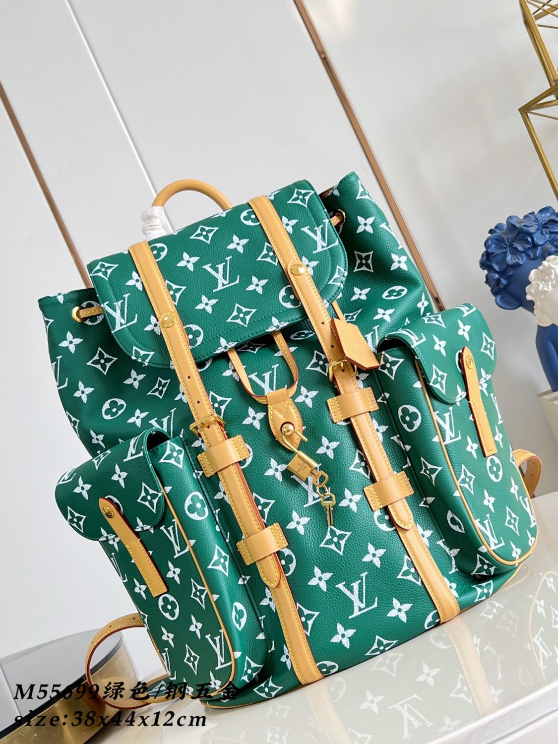 Louis Vuitton Christopher Monogram Taurillon Cow Leather Backpack #378127