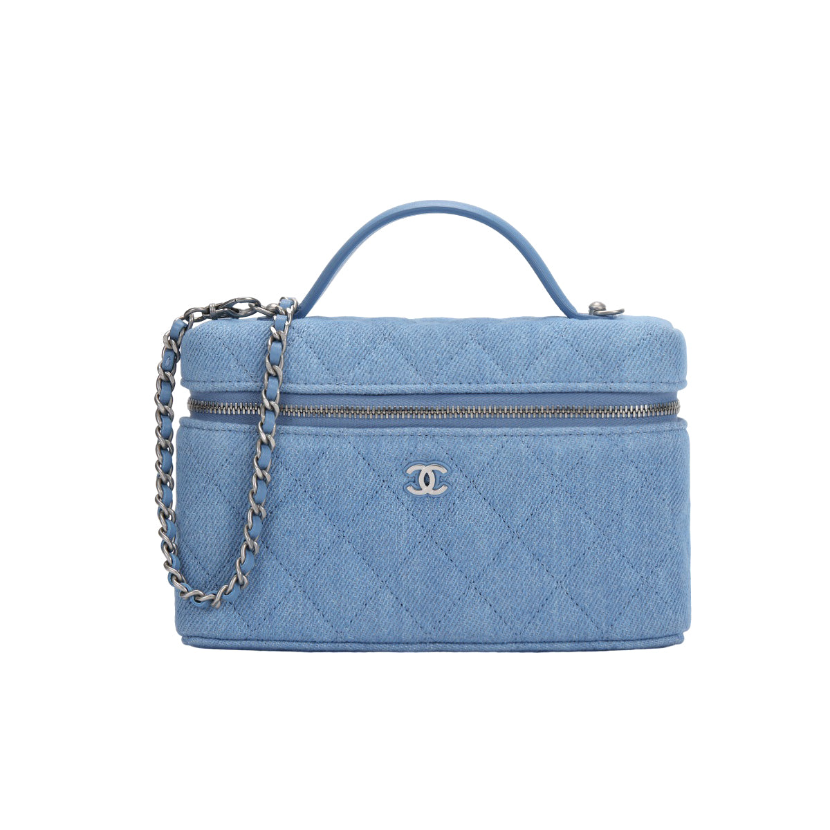 Chanel Women's Solid Color Chain Shoulder Strap Lambskin Shoulder Tote Cosmetic Bag Bags #76486