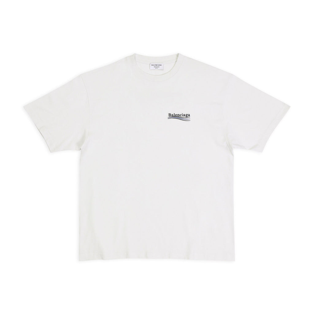 Balenciaga Men's Women's Summer Letter Printed Round Neck Solid Color Cotton Loose Short Sleeve T-Shirt #71584