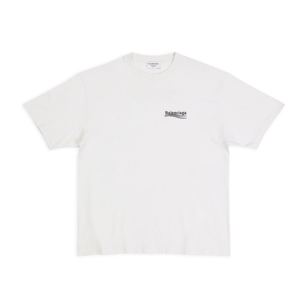 Balenciaga Men's Women's Summer Letter Printed Round Neck Solid Color Cotton Loose Short Sleeve T-Shirt #71584