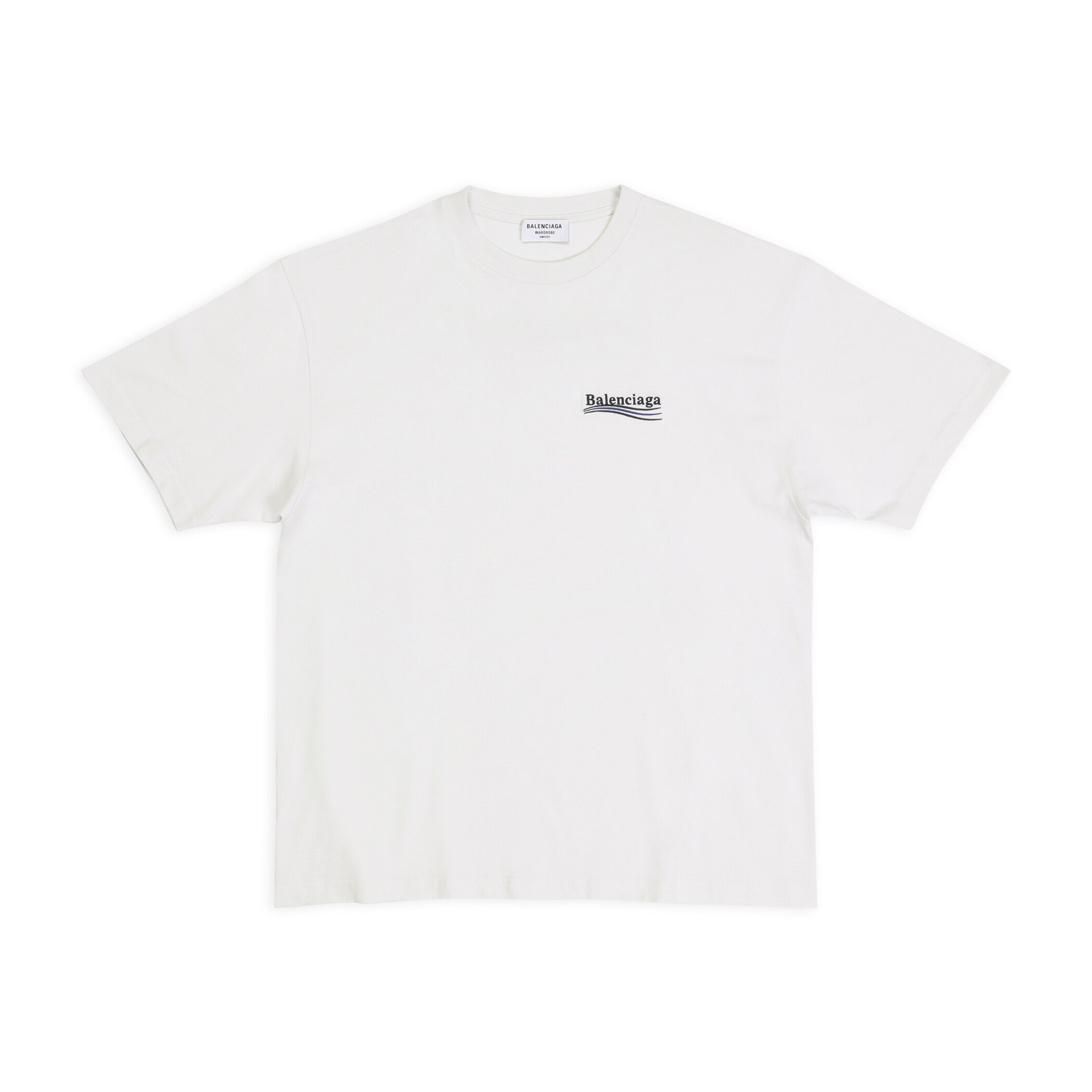 Balenciaga Men's Women's Summer Letter Printed Round Neck Solid Color Cotton Loose Short Sleeve T-Shirt #71584