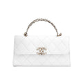 Chanel Women's Solid Color Diamond Pattern Chain Shoulder Strap Grain Embossed Leather Flap Bag Single Shoulder Handbag Crossbody Bags #77513