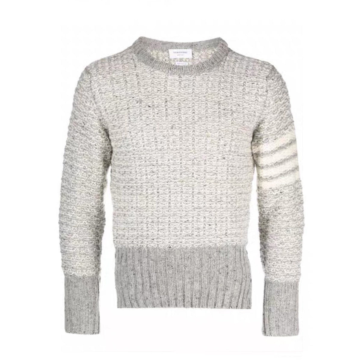 Thom Browne Men's Women's Autumn And Winter Knitted Pullover Solid Color Long Sleeve Wool Sweater Ngvp #9515